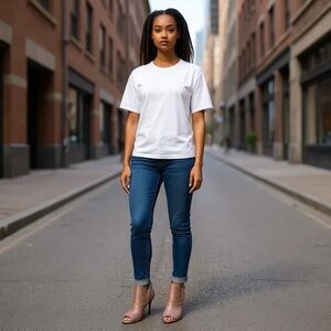 Andrew Geller Tan Perforated Heels Size 10M